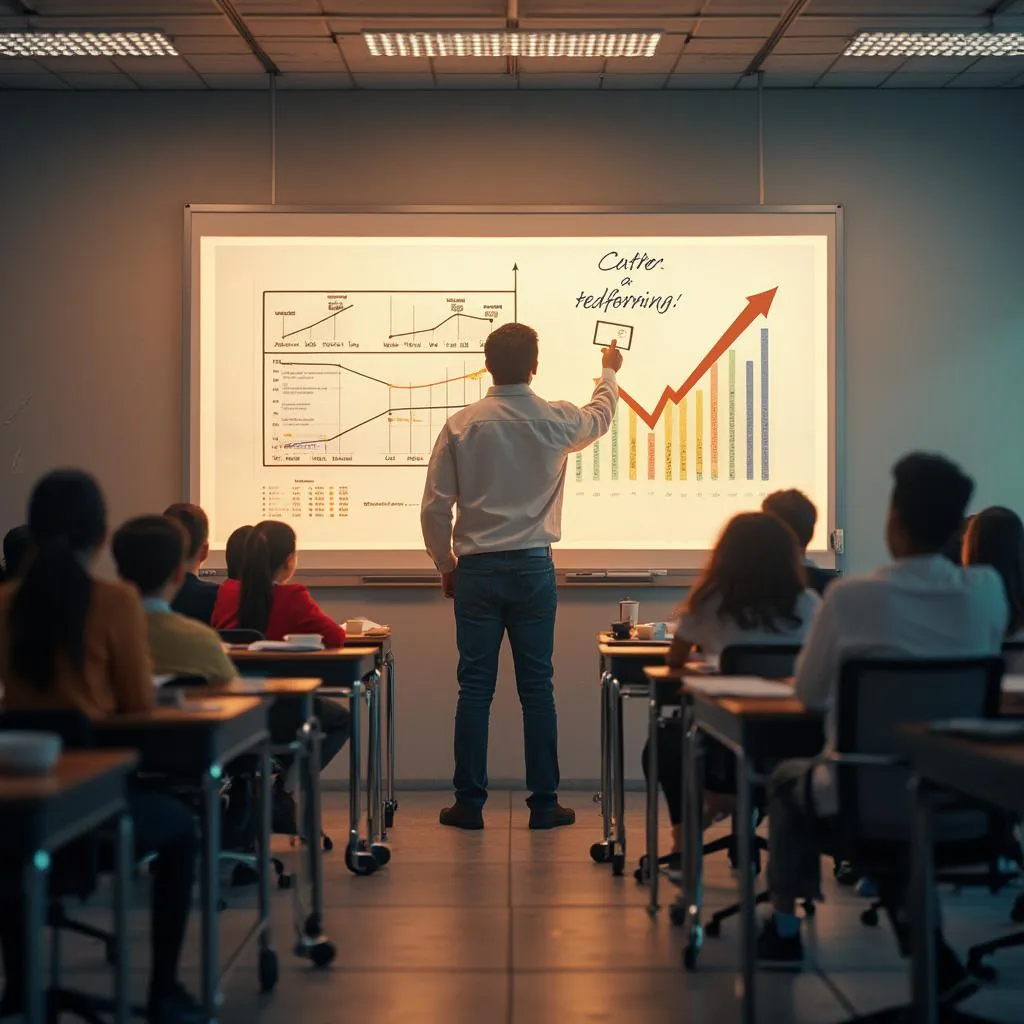 Mentor vysvetľuje grafické ukazovatele